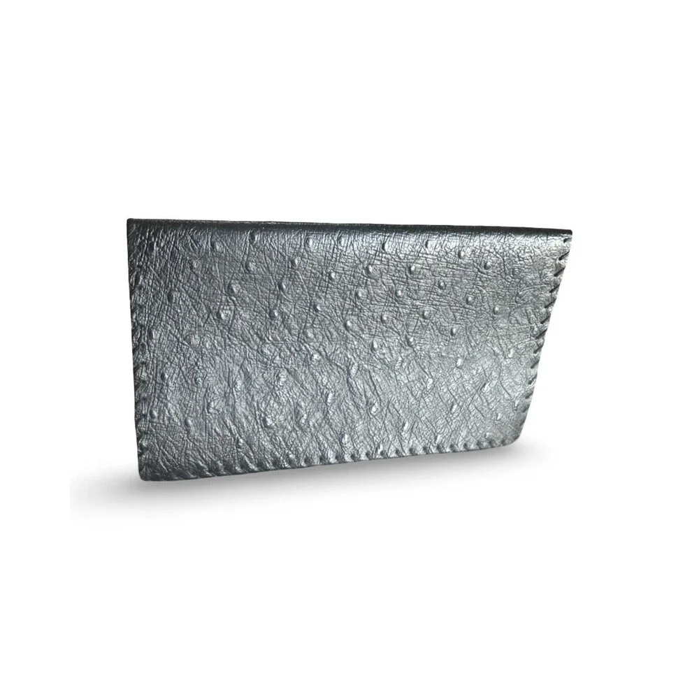 ostrich genuine leather business card holder from Japan